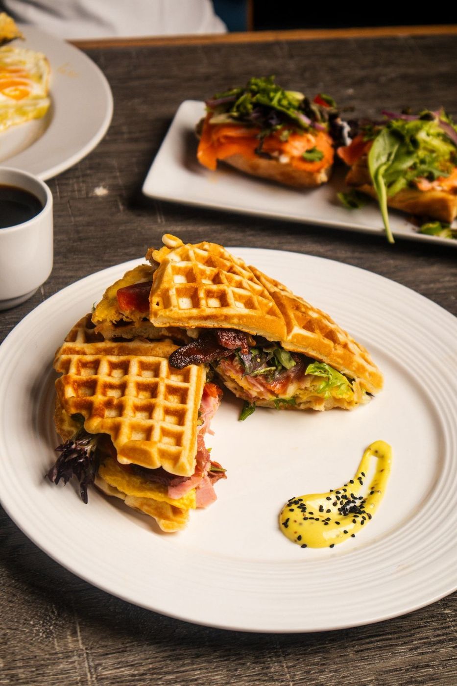 Italian waffle at Santo Olivo