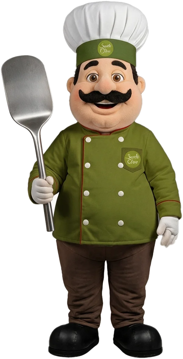 Santo Olivo chef mascot