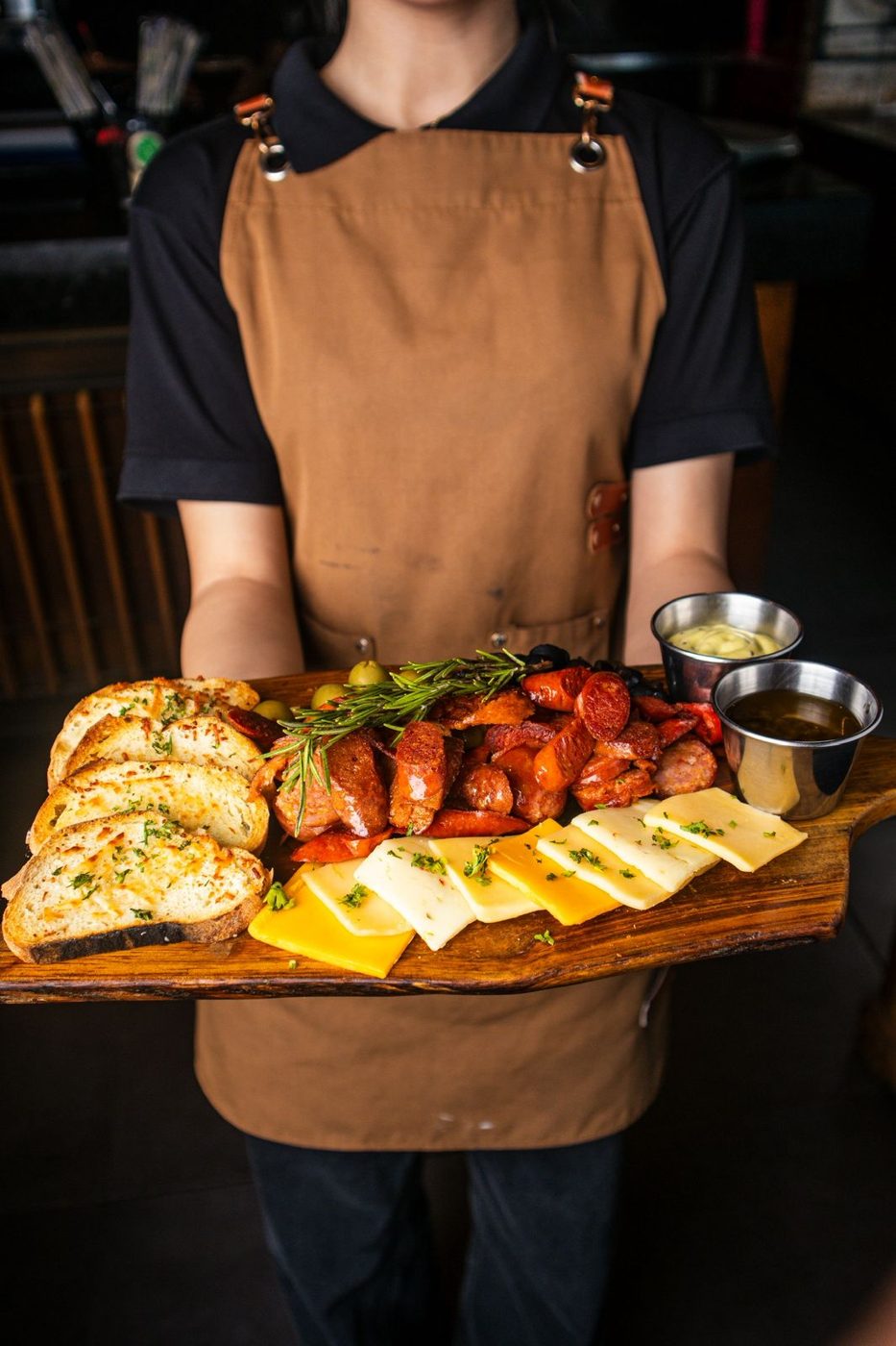 Sharing board at Santo Olivo restaurant